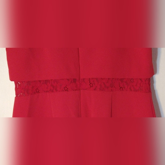 AIDAN MATTOX WOMEN'S/MISSES SIZE 12 RED OCCASION DRESS PARTY DATE WEDDING - Picture 7 of 10